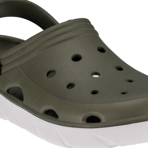FLY-G Unisex Eva Terlik Haki-Beyaz - 5