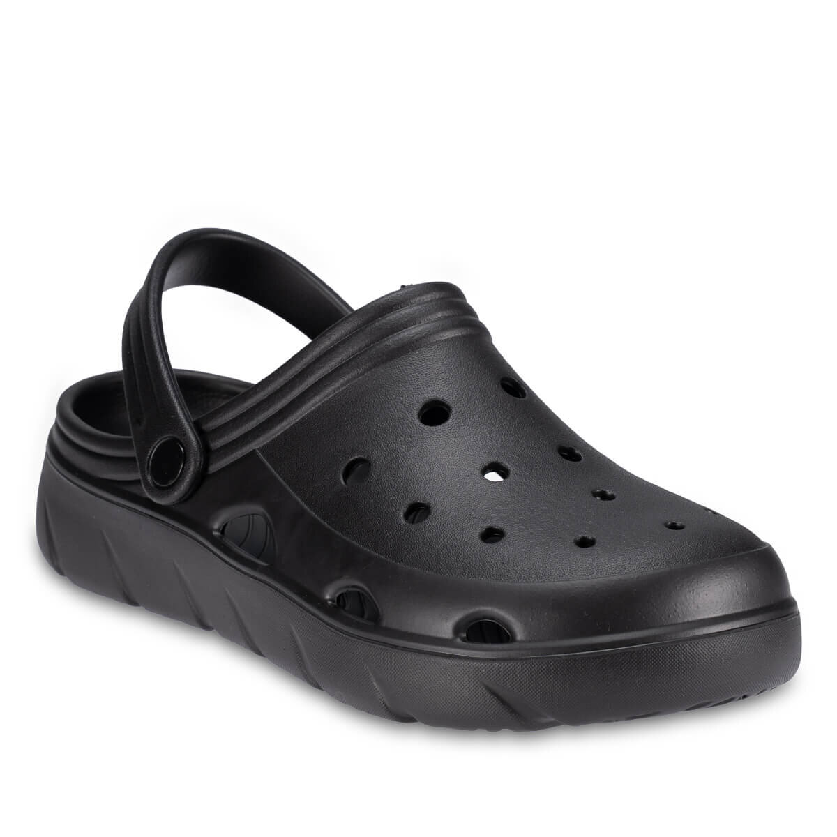 FLY-G Unisex Eva Terlik Siyah-Siyah (1)