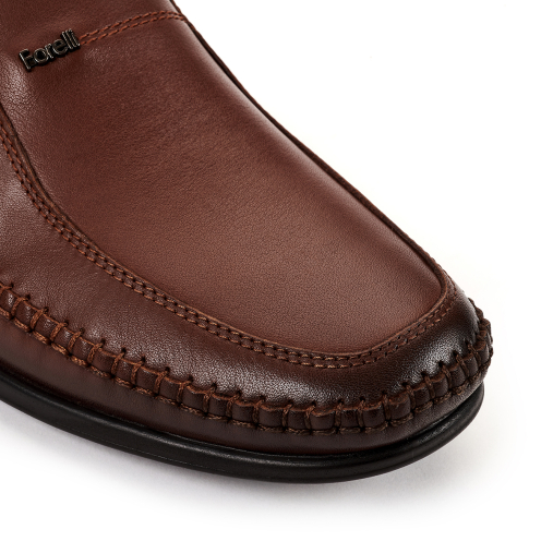 MANYAS-H Erkek Deri Ayakkabı Taba - 5