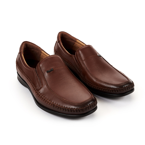 MANYAS-H Erkek Deri Ayakkabı Taba - 4