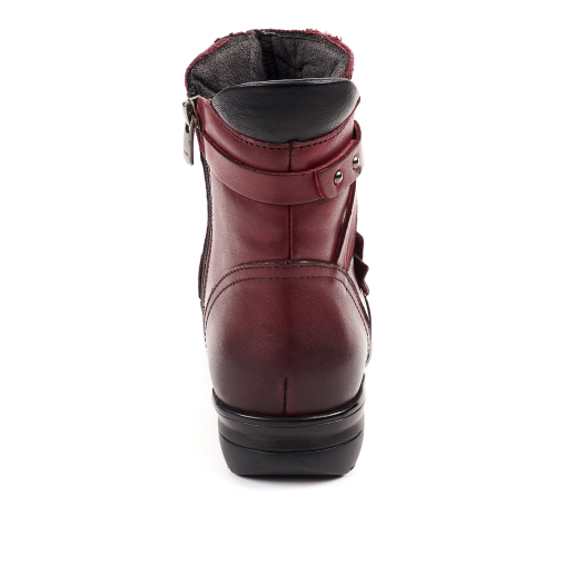 RETRO-G Kadın Deri Bot Bordo - 3