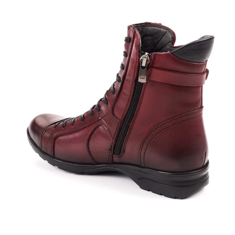 RETRO-G Kadın Deri Bot Bordo - Forelli (1)