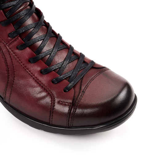 RETRO-G Kadın Deri Bot Bordo - 5