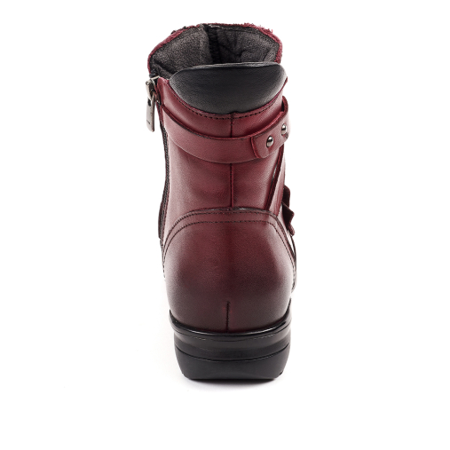 RETRO-G Kadın Deri Bot Bordo - 3