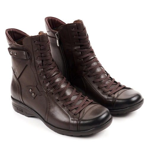 RETRO-G Kadın Deri Bot Kahve - 2