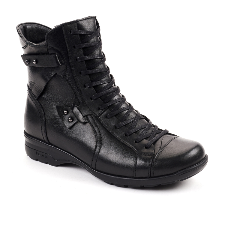 RETRO-G Kadın Deri Bot Siyah - Forelli