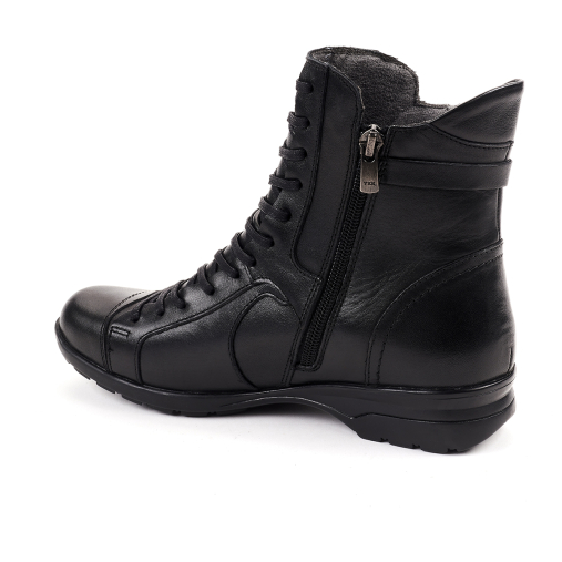 RETRO-G Kadın Deri Bot Siyah - Forelli (1)