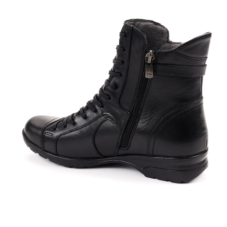 RETRO-G Kadın Deri Bot Siyah - Forelli (1)