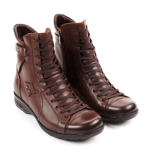 RETRO-G Kadın Deri Bot Taba - 2