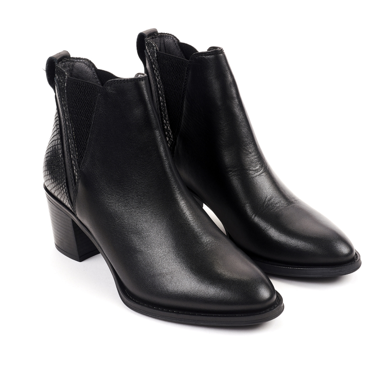 MINT-G Kadın Deri Bot Siyah - Forelli (1)