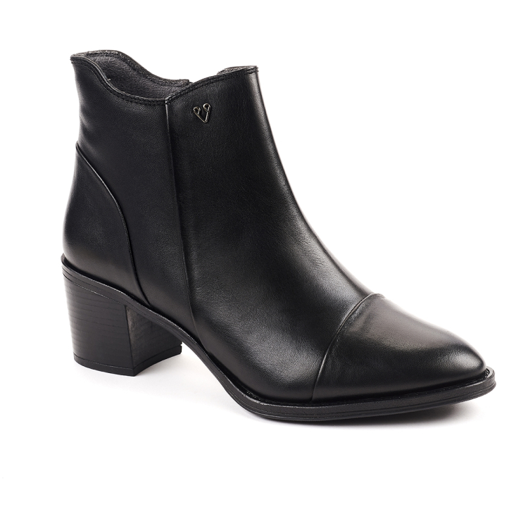 ZERO-G Kadın Deri Bot Siyah - Forelli