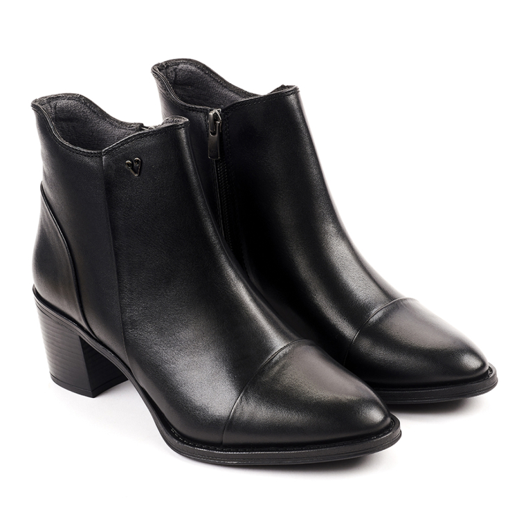 ZERO-G Kadın Deri Bot Siyah - Forelli (1)
