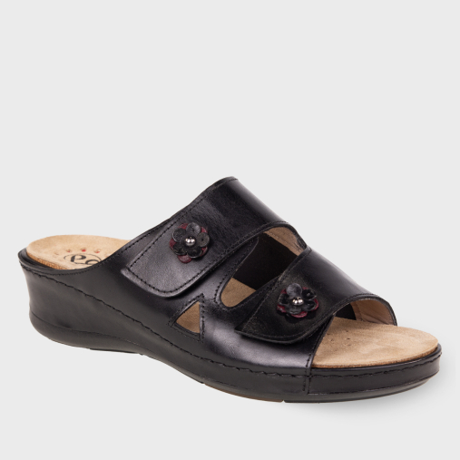 URSULA-G Kadın Deri Hallux Terlik Siyah - Forelli (1)