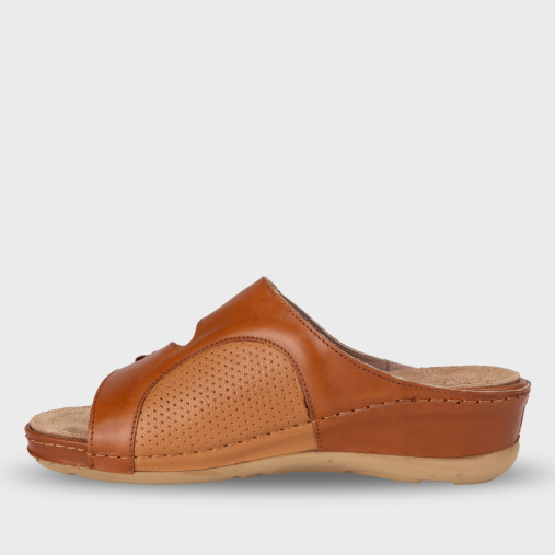 URSULA-G Kadın Deri Hallux Terlik Taba - 3