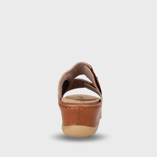 URSULA-G Kadın Deri Hallux Terlik Taba - 4