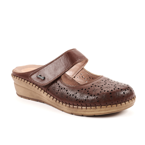 BIANCA-H Kadın Deri Terlik Taba 