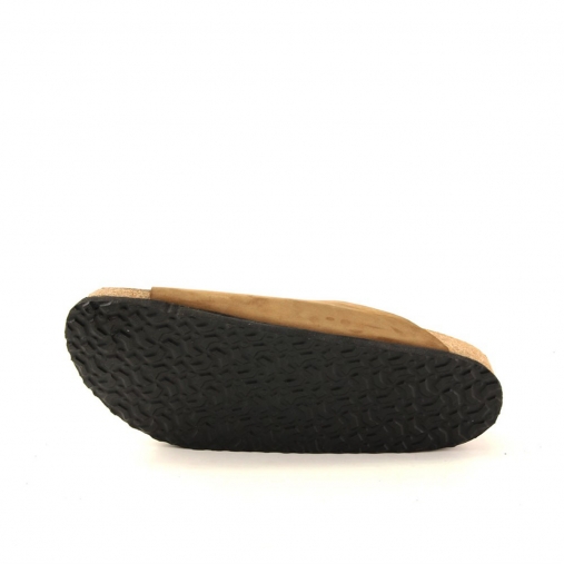 LOTUS-H Kadın Deri Terlik Kum Nubuk - 4