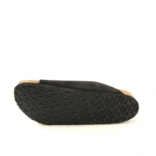 LOTUS-H Kadın Deri Terlik Siyah Nubuk - 4