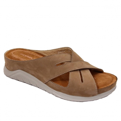 VERNA-H ZENNE SANDALET (23605) KUM NUBUK - 1