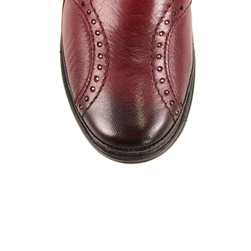 MIMOZA-H Kadın Deri Hallux Ayakkabı Bordo - 4