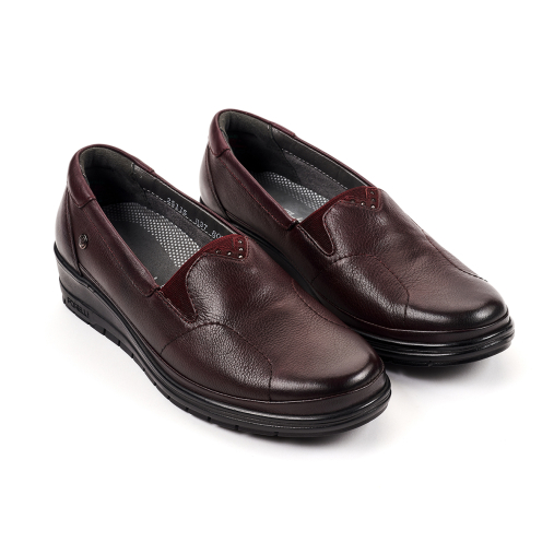 NINA-H Kadın Deri Hallux Ayakkabı Bordo - 3