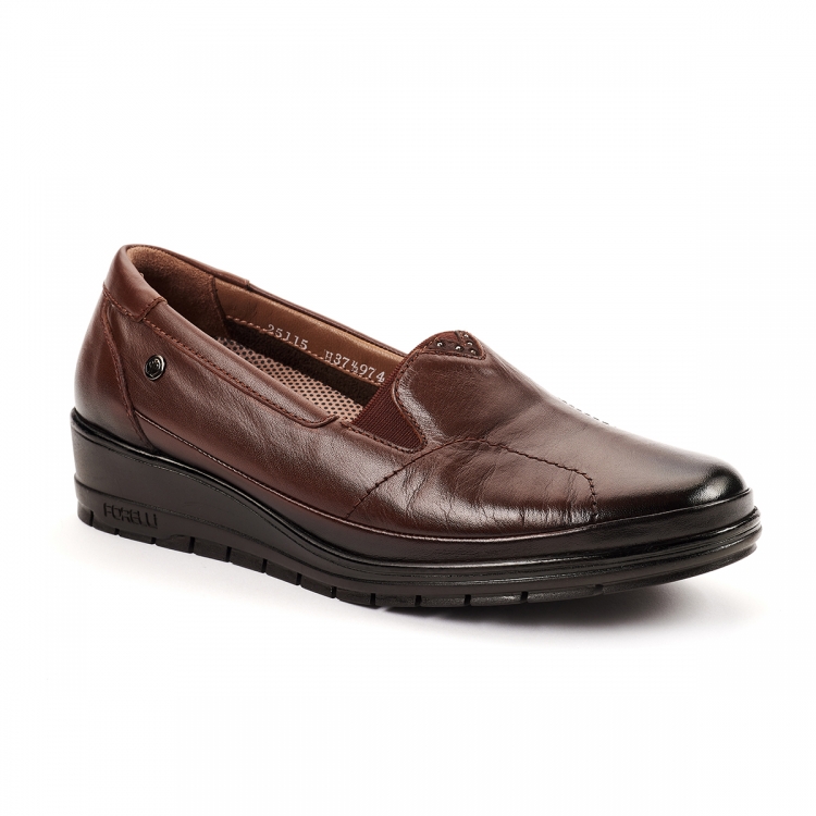 NINA-H Kadın Deri Hallux Ayakkabı Taba - Forelli