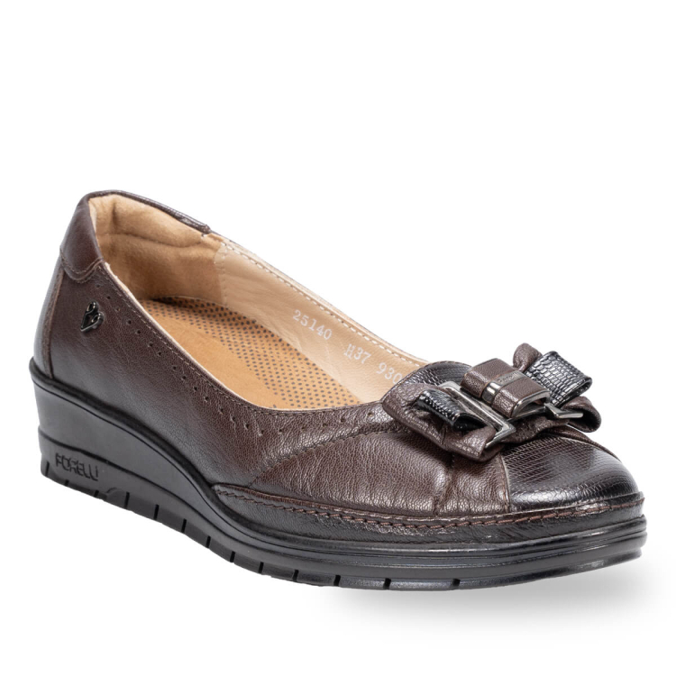 25140-H Kadın Deri Hallux Ayakkabı Kahve - Forelli (1)