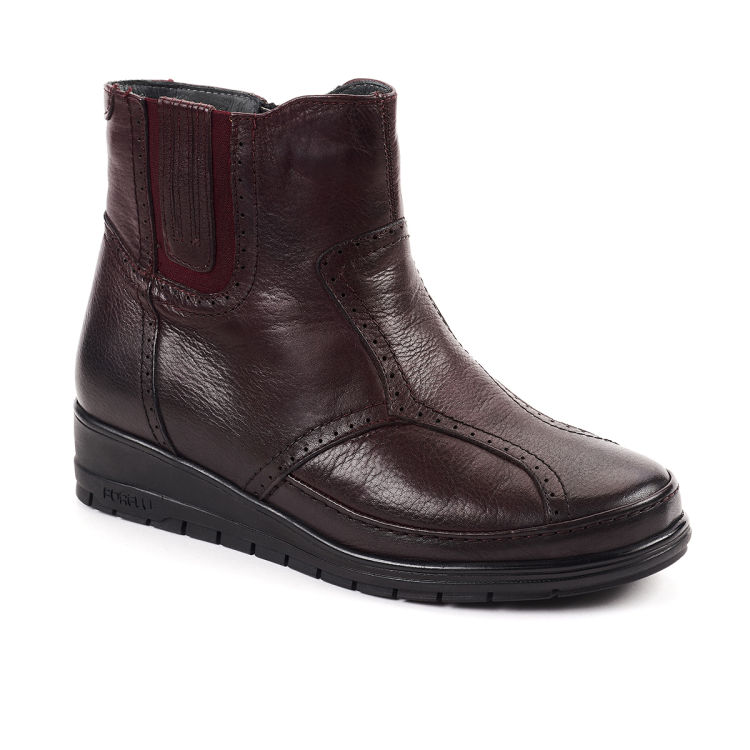 MOLY-H Kadın Deri Hallux Bot Bordo - Forelli