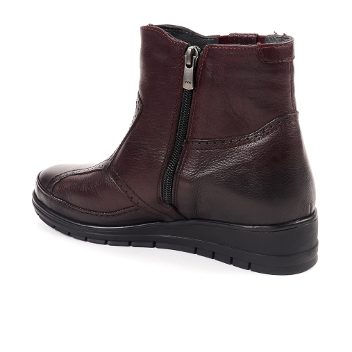 MOLY-H Kadın Deri Hallux Bot Bordo - 2