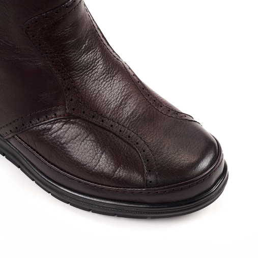 MOLY-H Kadın Deri Hallux Bot Bordo - 5