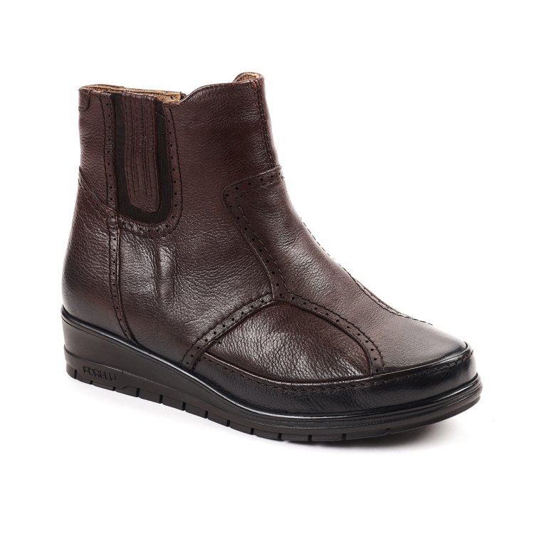 MOLY-H Kadın Deri Hallux Bot Kahve - Forelli