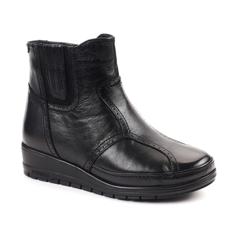 MOLY-H Kadın Deri Hallux Bot Siyah - Forelli