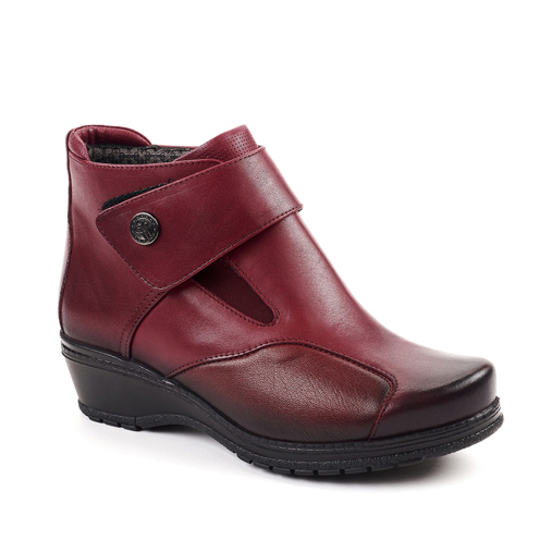 Forelli VIONIC-K Klasik Kadın Bot Ayakkabı Bordo - 1