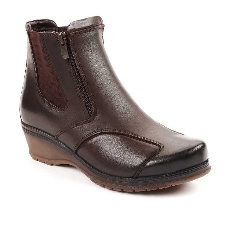 DUDE-K Kadın Deri Hallux Bot Kahve - Forelli