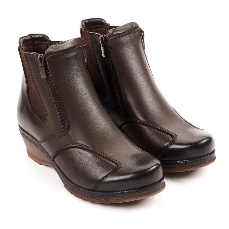 DUDE-K Kadın Deri Hallux Bot Kahve - Forelli (1)