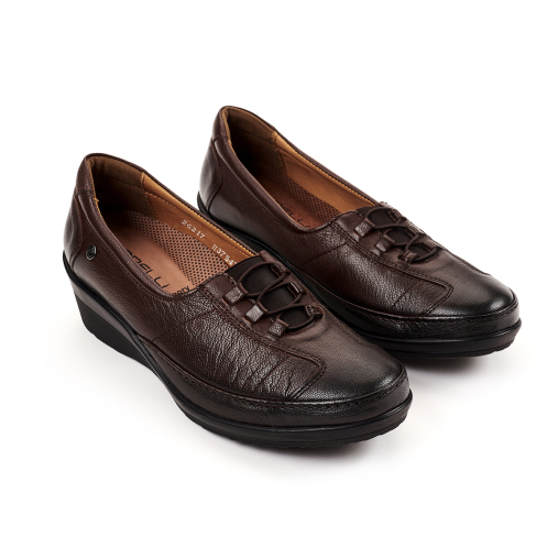 SALDA-H Kadın Deri Hallux Ayakkabı Kahve - 2