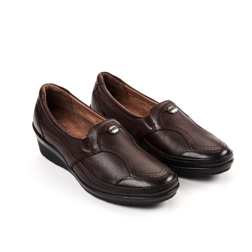 ANDY-H Kadın Deri Hallux Ayakkabı Kahve - 2