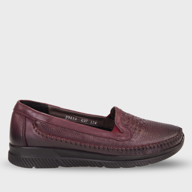 ETERNA-G Kadın Deri Ayakkabı Bordo - Forelli