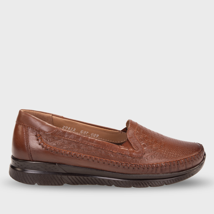 ETERNA-G Kadın Deri Ayakkabı Taba - Forelli