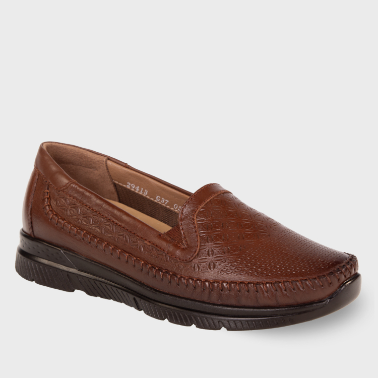 ETERNA-G Kadın Deri Ayakkabı Taba - Forelli (1)