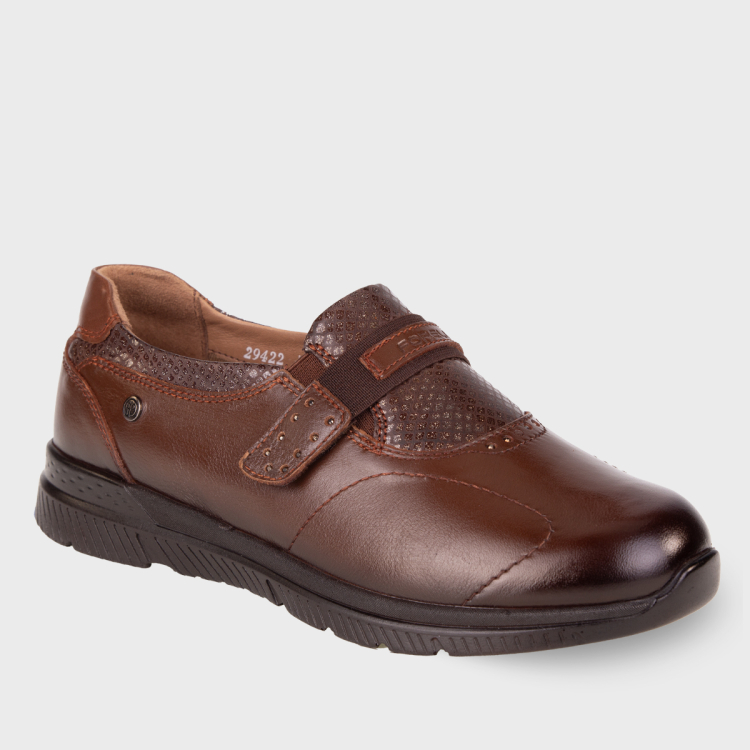 TULIP-G Deri Kadın Ayakkabı Taba - Forelli (1)