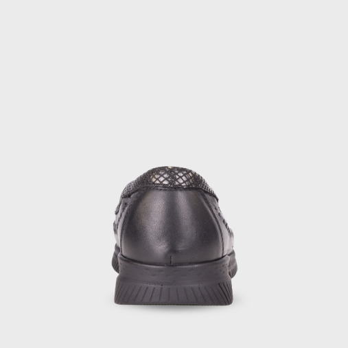 LADEN-G Kadın Deri Ayakkabı Siyah - 5