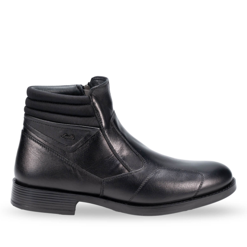 31679-G Erkek Kürklü Hallux Bot Siyah - Forelli