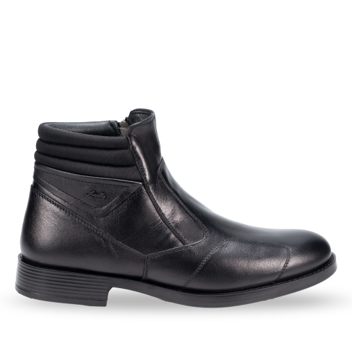 31679-G Erkek Kürklü Hallux Bot Siyah - 1