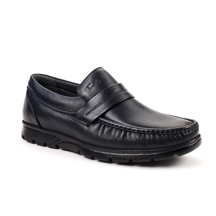 PAUL-H Erkek Deri Ayakkabı Lacivert - Forelli