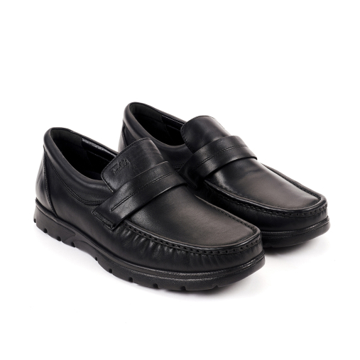 PAUL-H Erkek Deri Ayakkabı Siyah - Forelli (1)