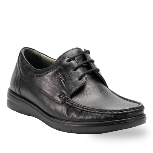 EDIN-H Erkek Deri Ayakkabı Siyah - Forelli (1)