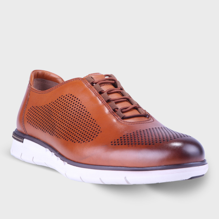 RAFAEL-H Erkek Deri Ayakkabı Taba - Forelli (1)