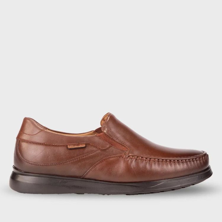 MEYAN-G Erkek Deri Ayakkabı Taba - Forelli