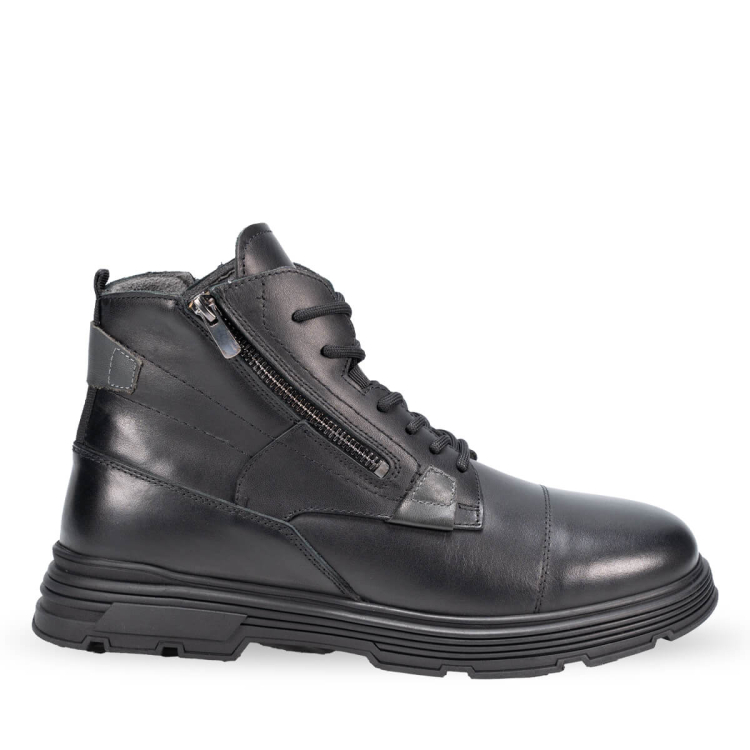 38051-G Erkek Deri Bot Siyah - Forelli